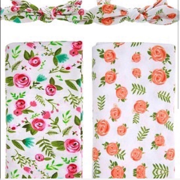 Swaddle with matching headband πΆπ»π - Picture 4 of 7